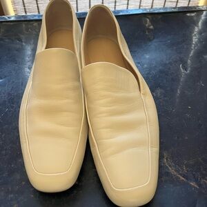 Club Monaco Off-White Slip-On Loafers